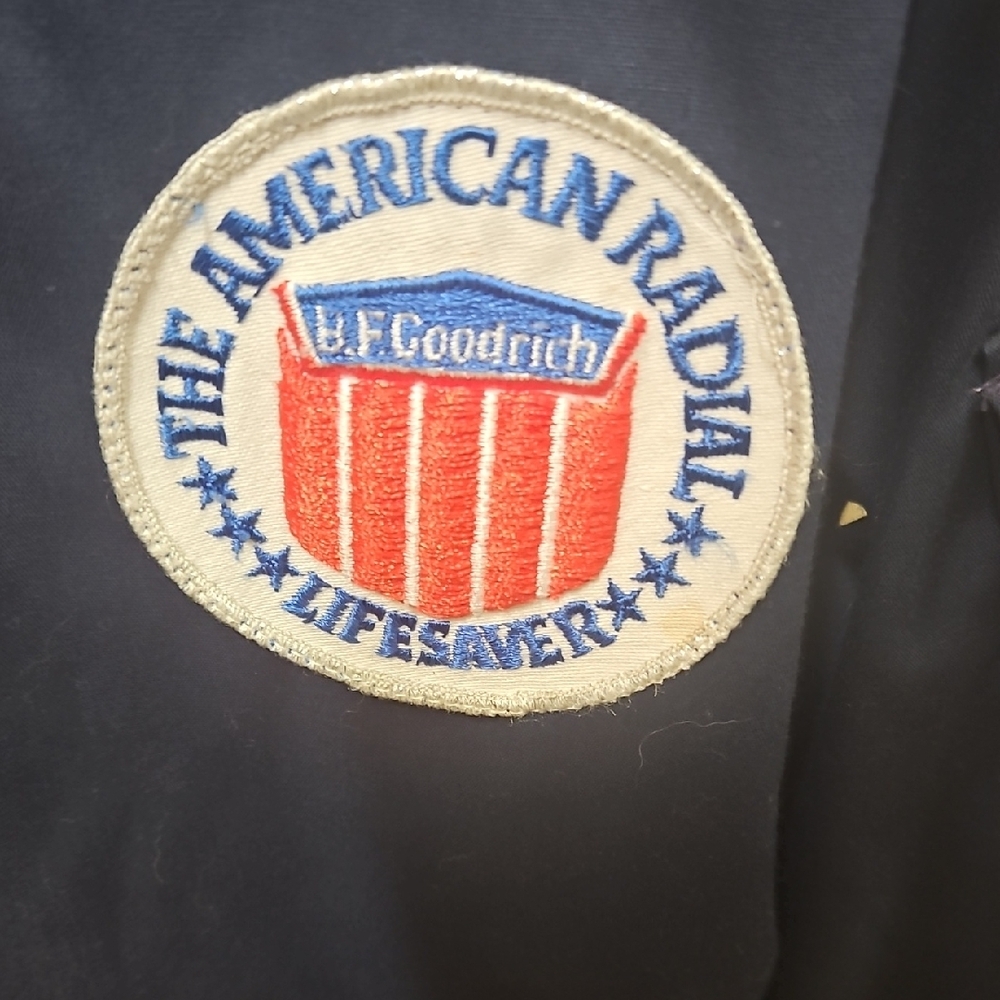 Navy Blue Bomber Jacket With Patch - image 2